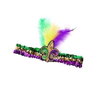 Mardi Gras Sequin Headband